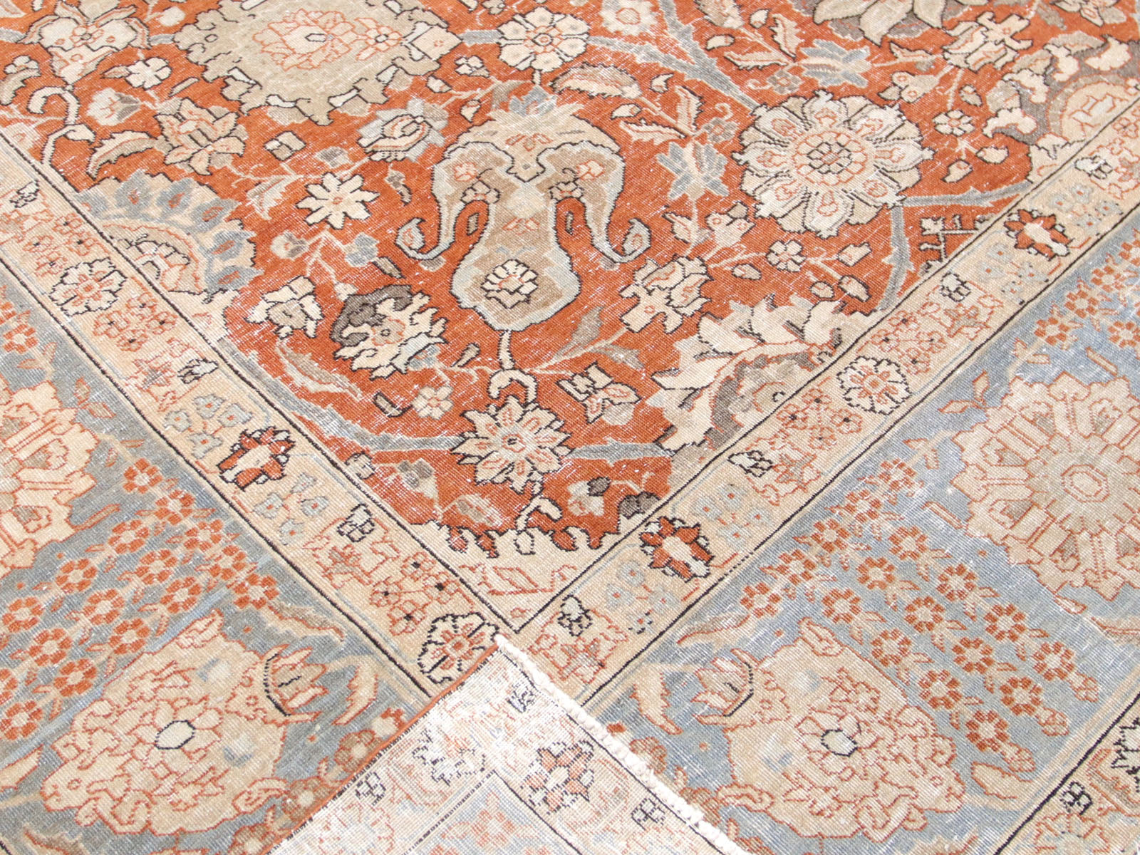 Semi Antique Persian Tabriz Rug - 10'8" x 12'10" - 240196