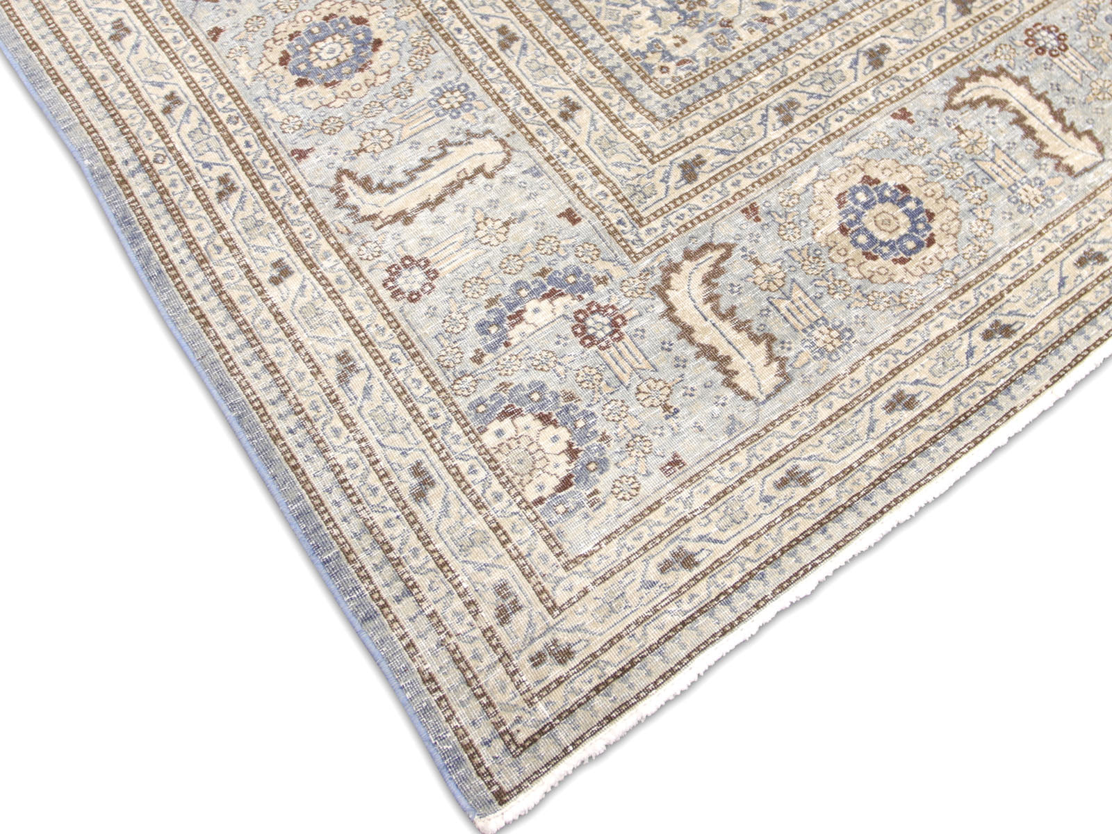 Semi Antique Persian Tabriz Rug - 10'10" x 17'7"