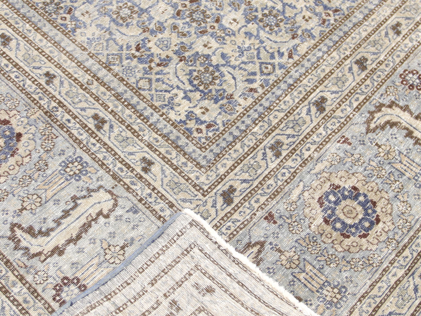Semi Antique Persian Tabriz Rug - 10'10" x 17'7"