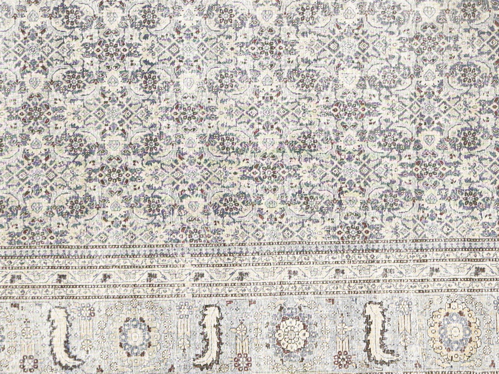 Semi Antique Persian Tabriz Rug - 10'10" x 17'7"