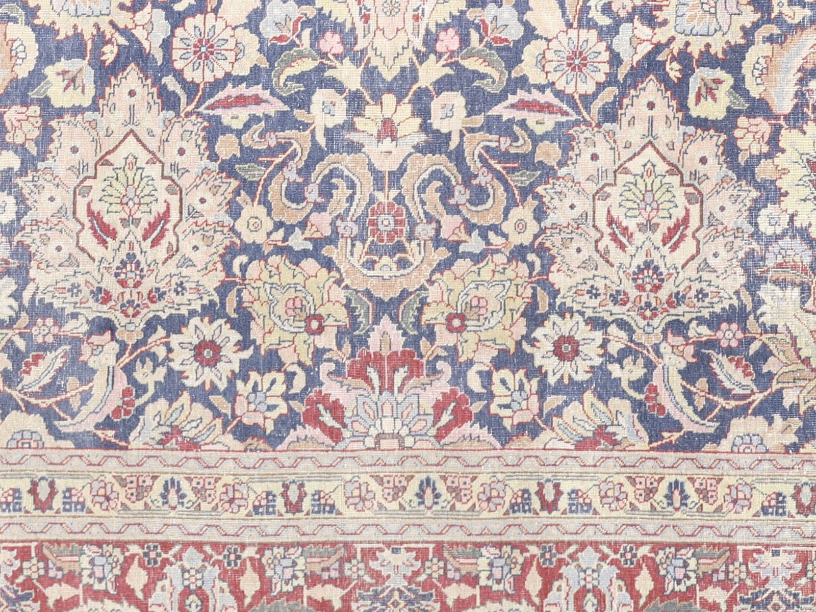 Semi Antique Persian Tabriz Rug - 9'6" x 12'11" - 240200