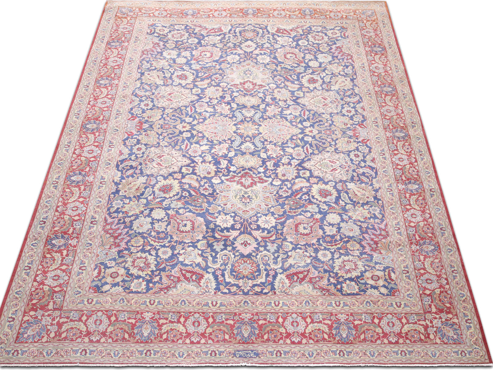 Semi Antique Persian Tabriz Rug - 9'6" x 12'11" - 240200