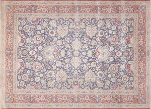 Semi Antique Persian Tabriz Rug - 9'6" x 12'11" - 240200