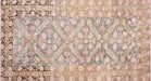 Semi Antique Caucasian Karabagh Rug in Grey,Pink tones and an All Over,Geometrical pattern. Measuring 5 feet 10 inches x 10 feet 7 inches – SKU 240201