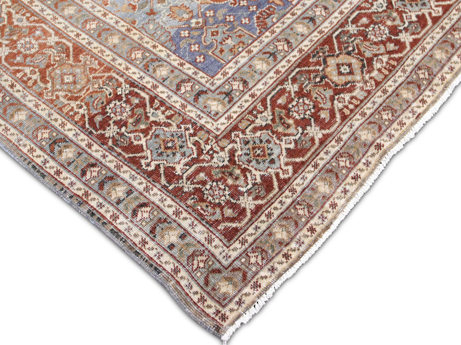 Semi Antique Persian Tabriz Rug - 8'11" x 14'7" - 240204