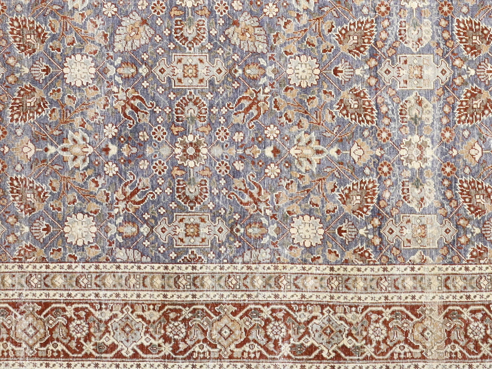 Semi Antique Persian Tabriz Rug - 8'11" x 14'7" - 240204