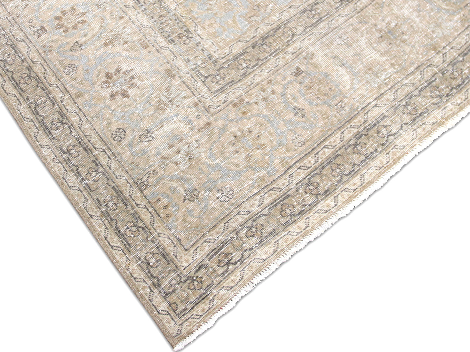 Semi Antique Persian Tabriz Rug - 7'9" x 10'3" - 240206