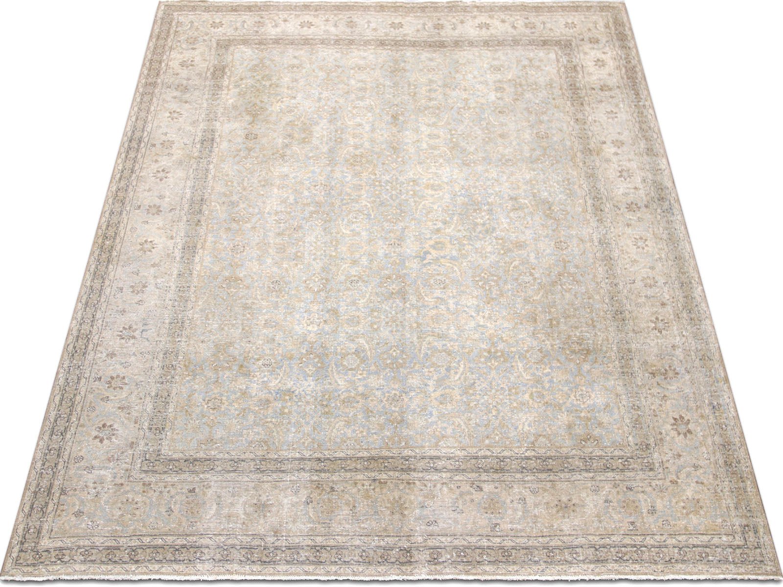Semi Antique Persian Tabriz Rug - 7'9" x 10'3" - 240206