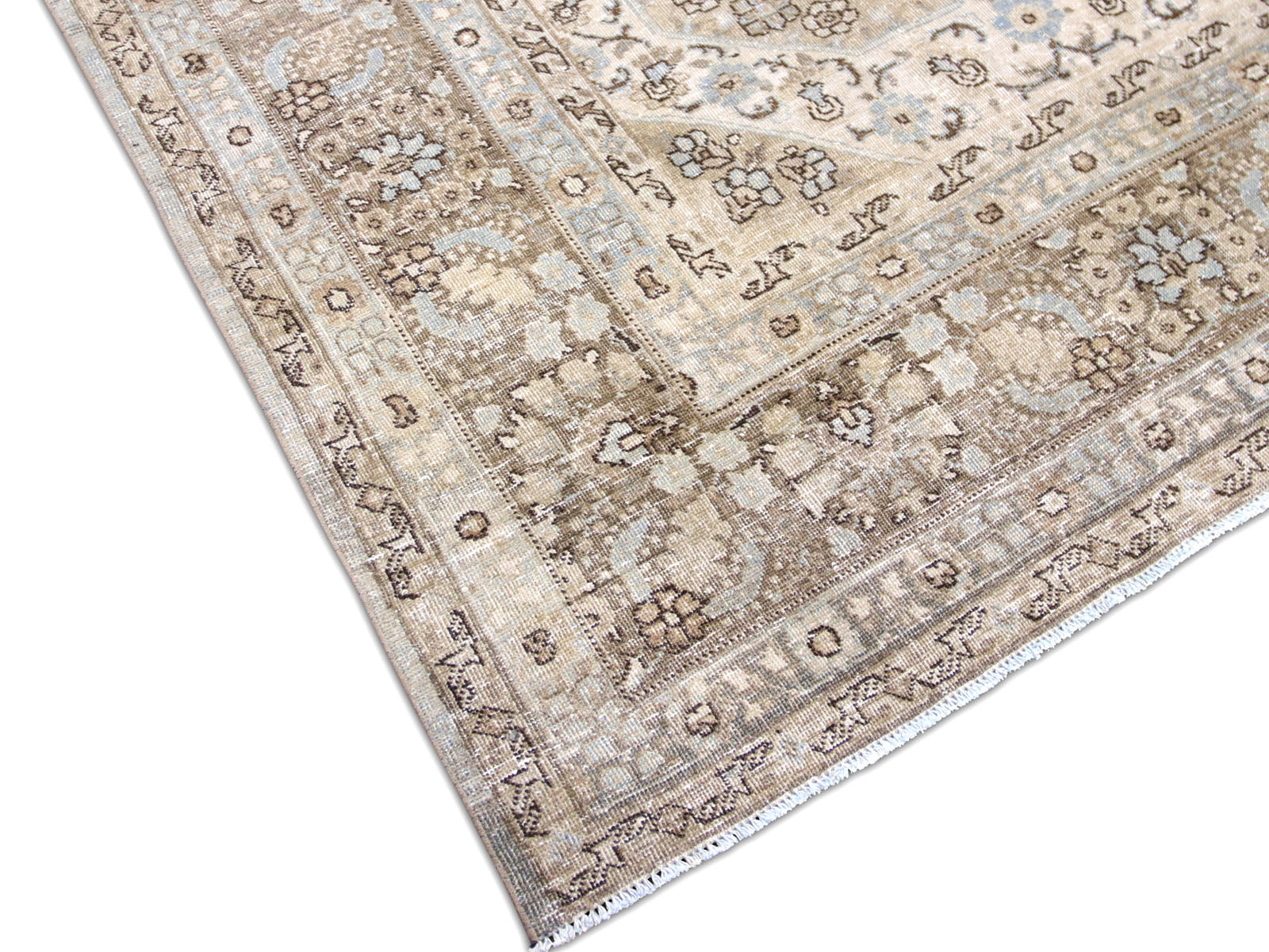 Semi Antique Persian Tabriz Rug - 9'1" x 12'5" - 240208