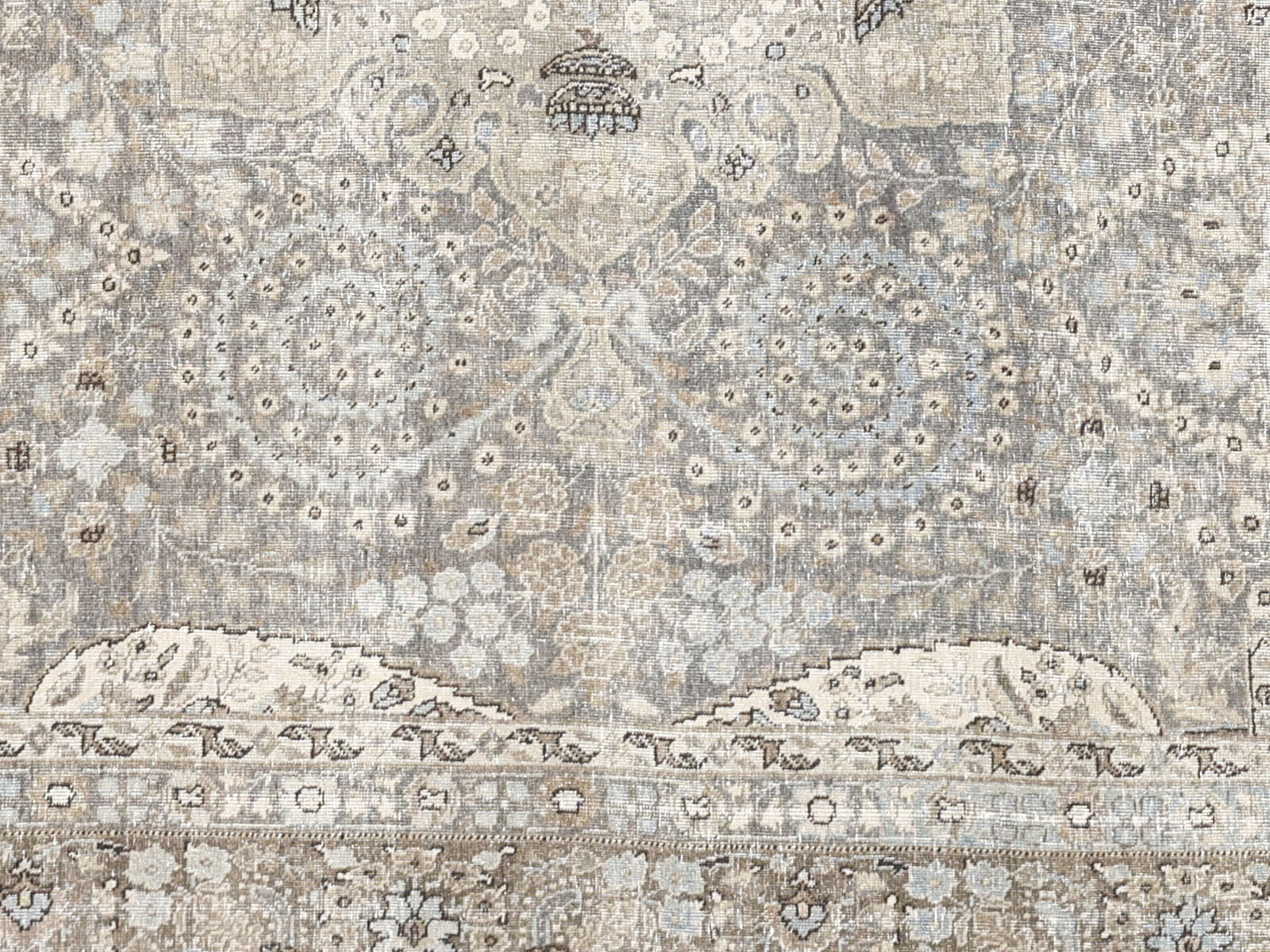 Semi Antique Persian Tabriz Rug - 9'1" x 12'5" - 240208