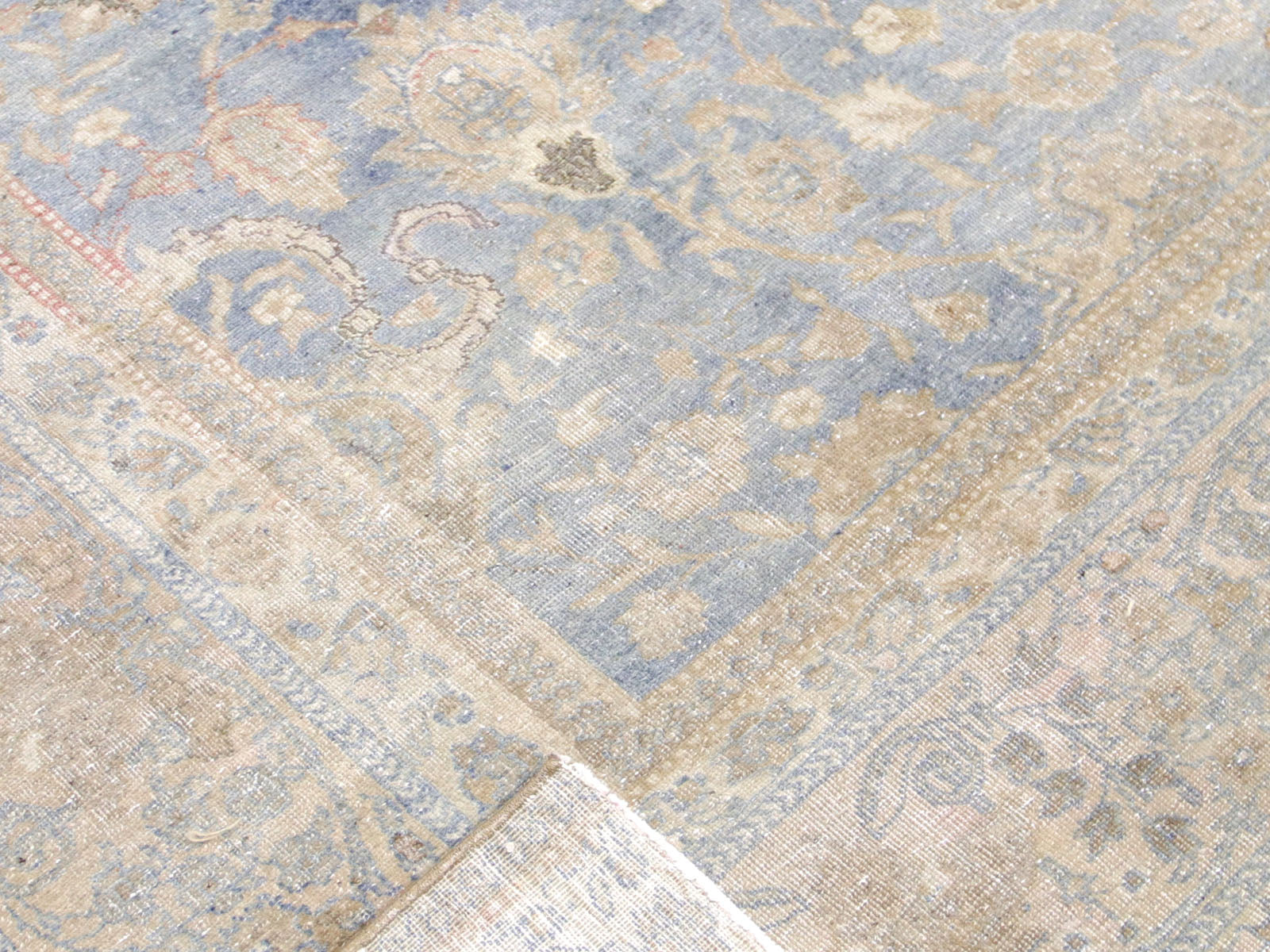 Semi Antique Persian Tabriz Rug - 9'1" x 12'2" - 240209