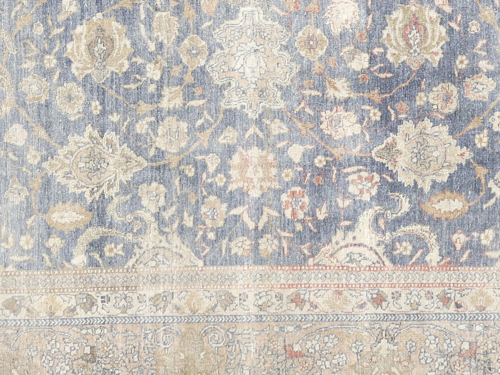 Semi Antique Persian Tabriz Rug - 9'1" x 12'2" - 240209