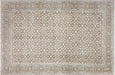 Semi Antique Persian Tabriz Rug in Brown tones and an Herati,All Over pattern. Measuring 6 feet 4 inches x 9 feet 6 inches – SKU 240210