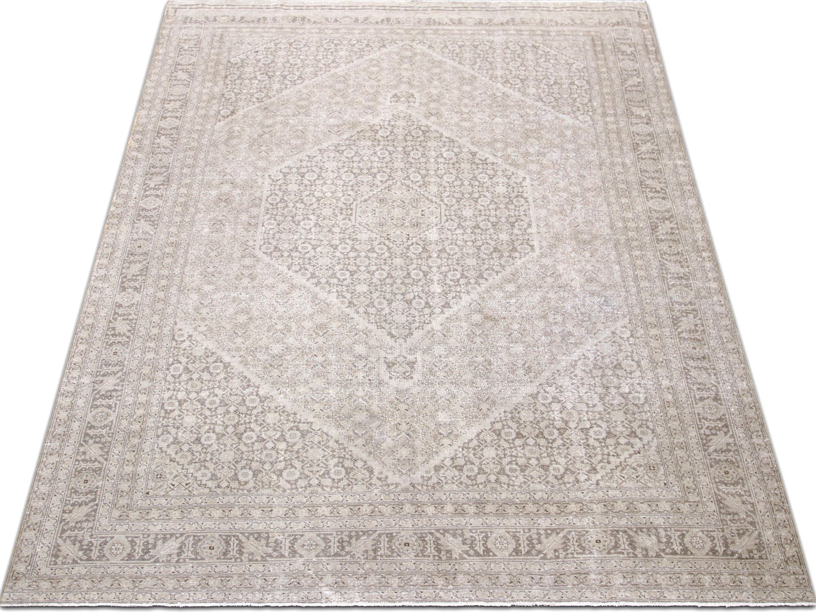 Semi Antique Persian Tabriz Rug - 8'9" x 12'4" - 240214