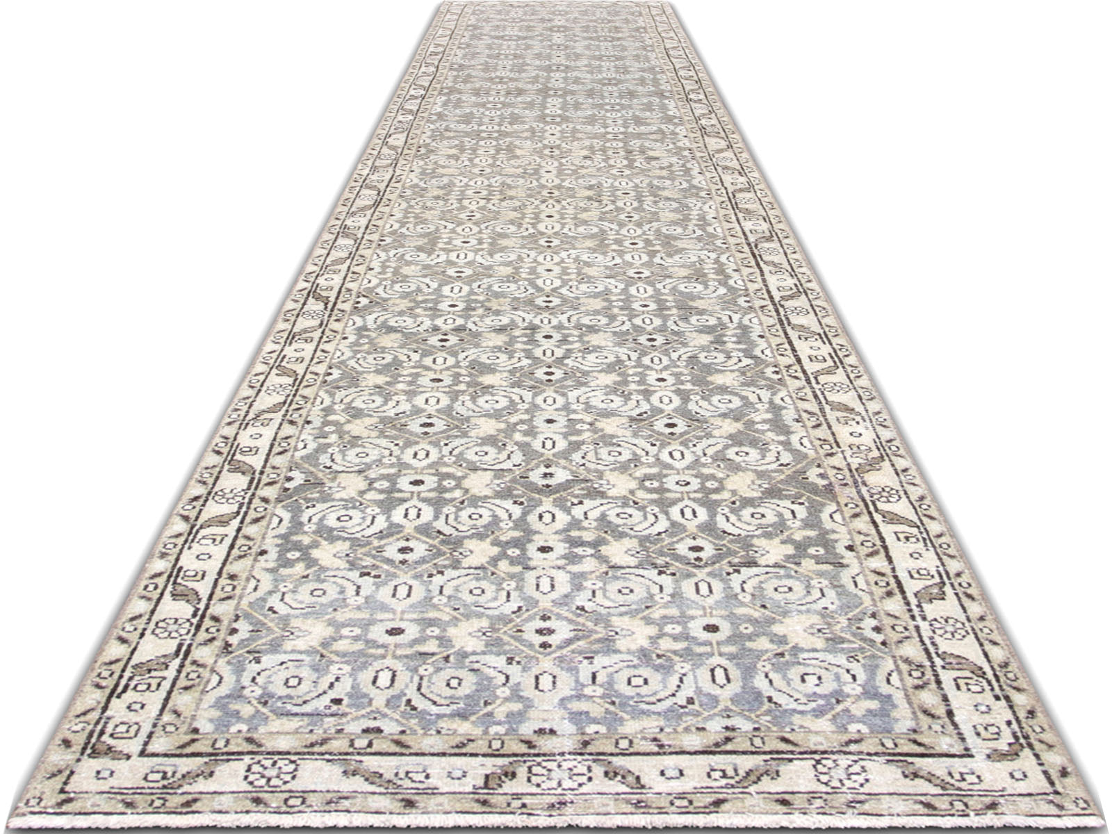 Semi Antique Persian Melayer Rug - 3'3" x 15'3" - 240251