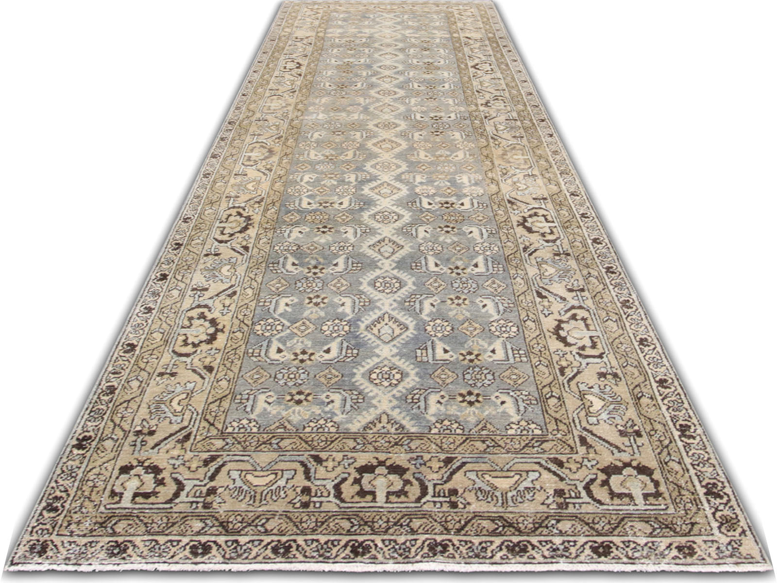 Semi Antique Persian Melayer Rug - 3'5" x 13'5" - 240254