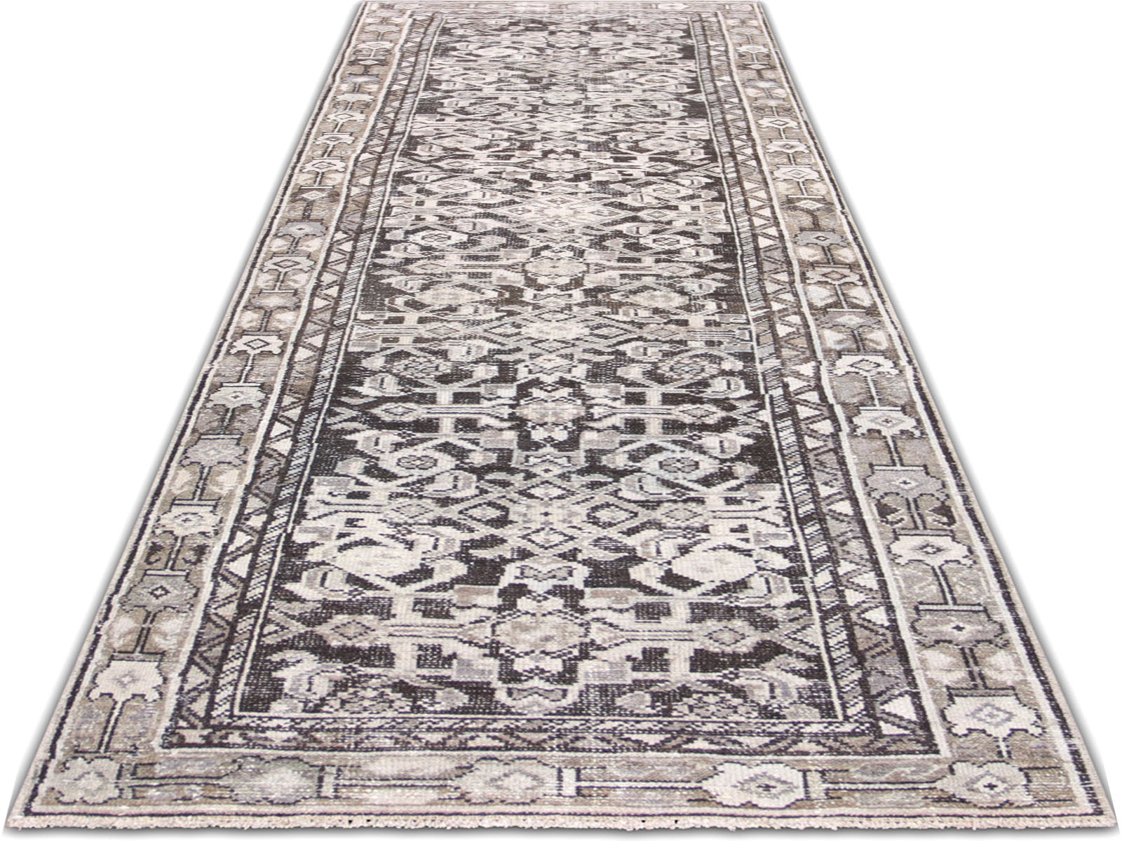Semi Antique Persian Melayer Rug - 2'10" x 9'9" - 240256