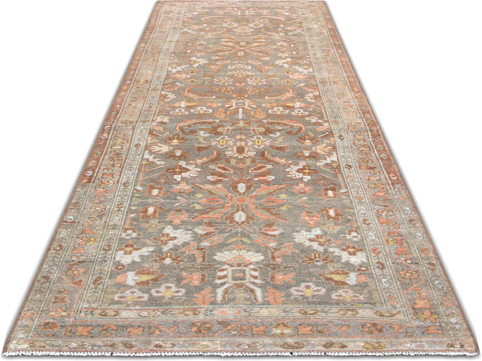 Semi Antique Persian Melayer Rug - 2'11" x 10'1" - 240259