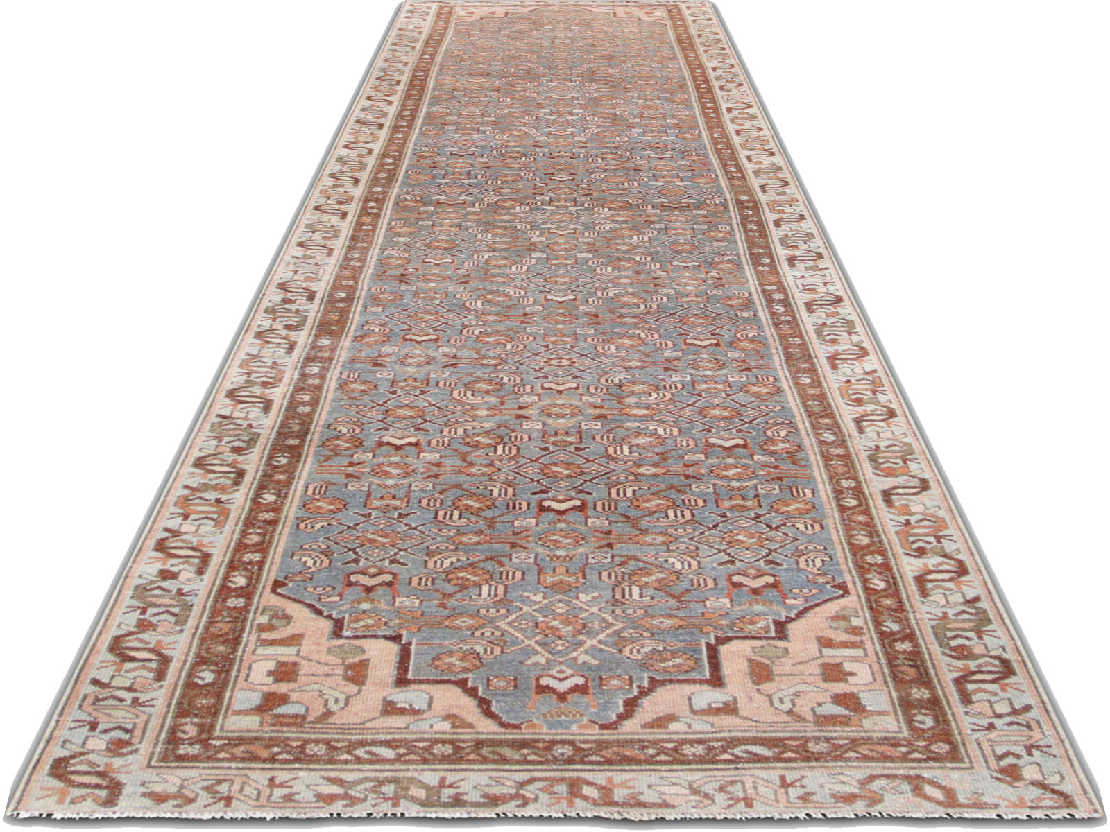 Semi Antique Persian Melayer Rug - 3'3" x 12'9" - 240270