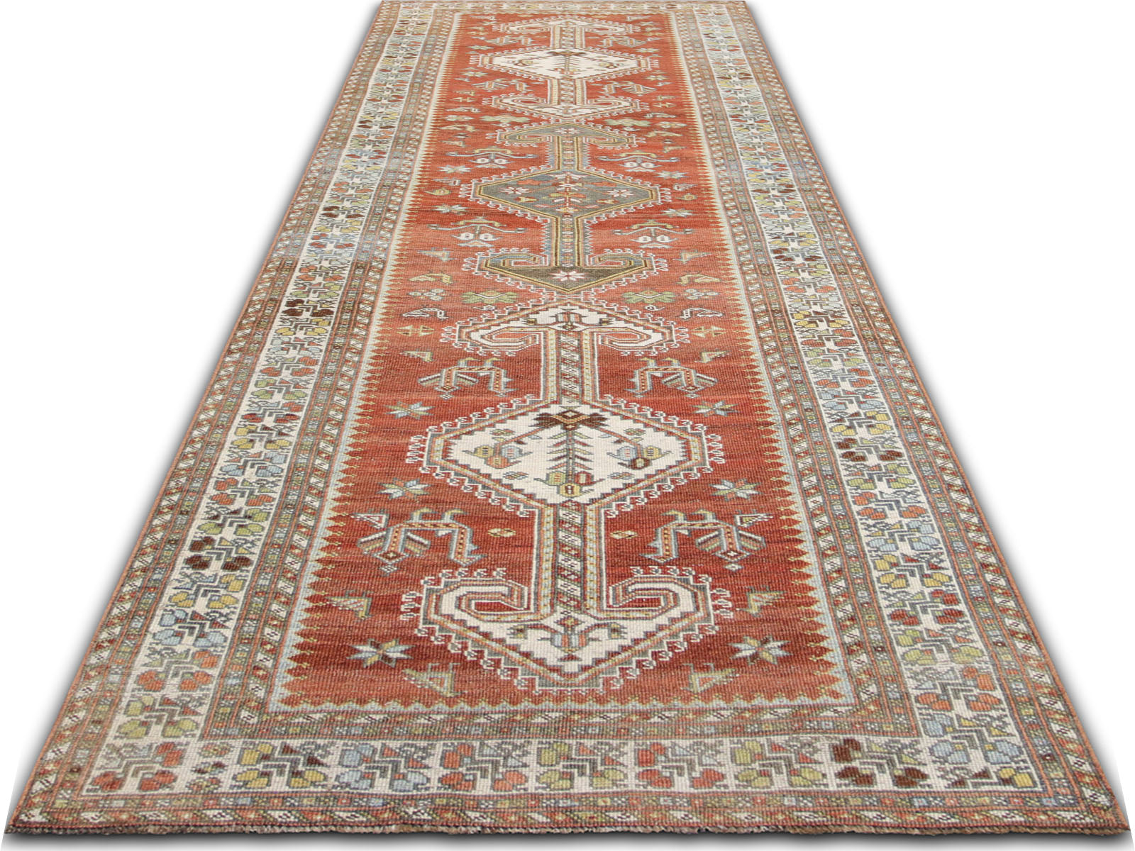 Antique Persian Shiraz Rug - 3'4" x 12'0" - 240271