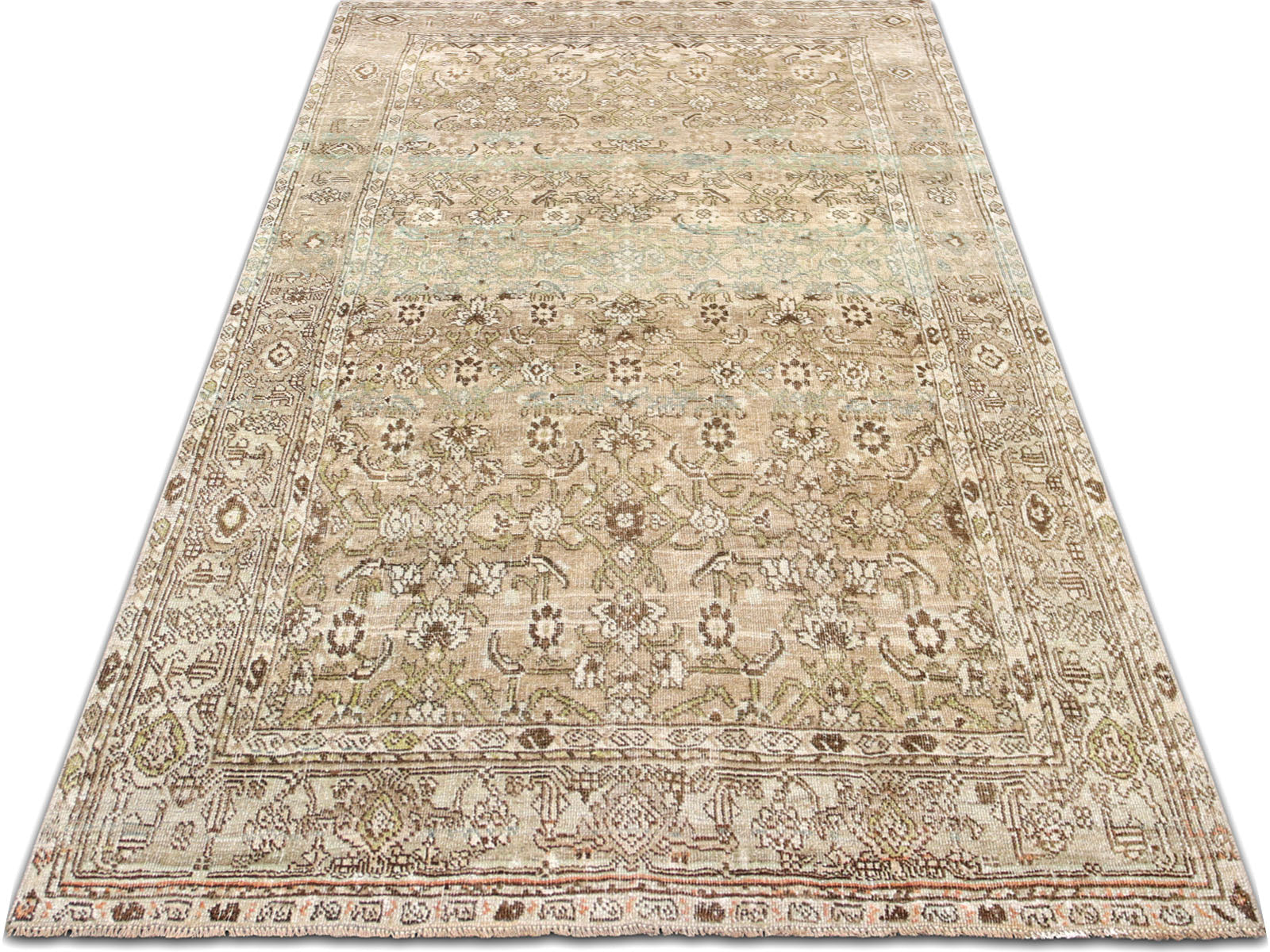 Antique Persian Bijar Rug - 3'8" x 7'0" - 240272