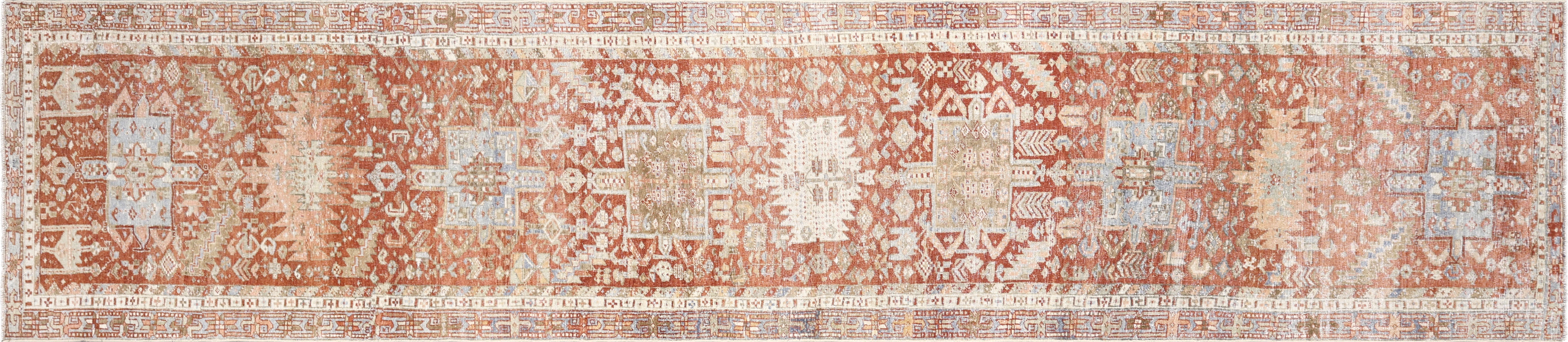 Antique Persian Heriz Rug - 2'10" x 14'5" - 240281