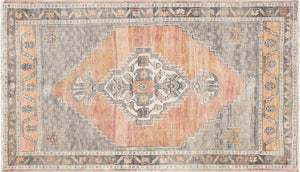 Vintage Turkish Oushak Rug - 2'8" x 4'7" - 240284