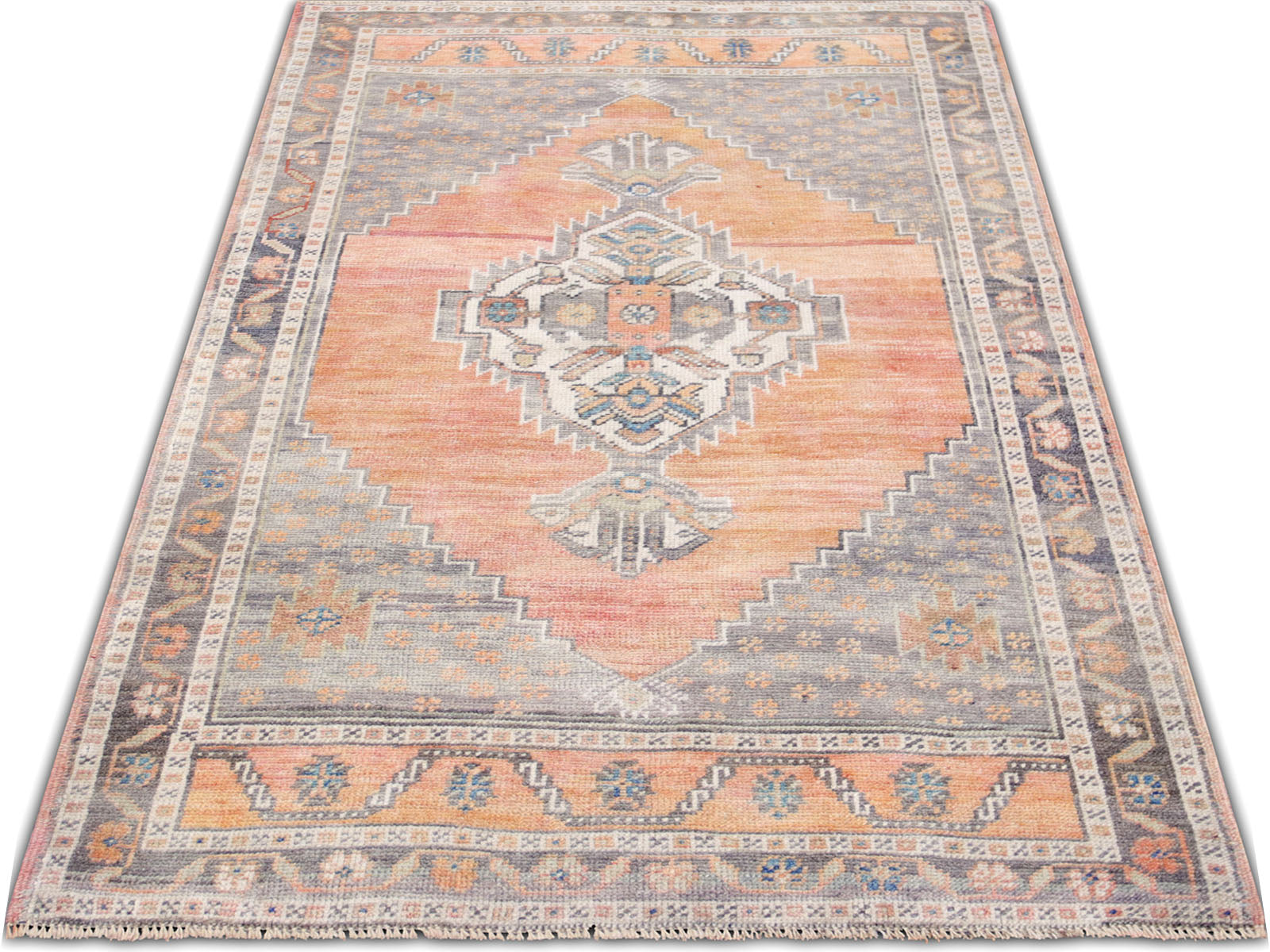Vintage Turkish Oushak Rug - 2'8" x 4'7" - 240284