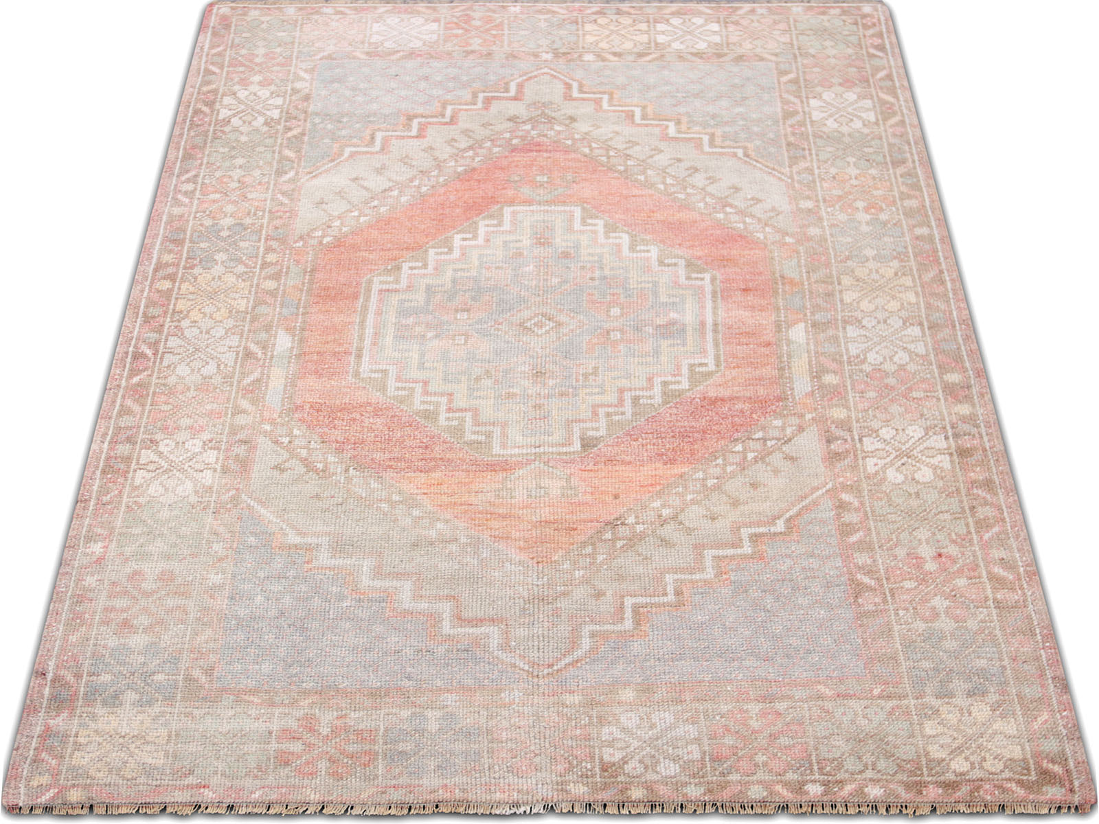 Vintage Turkish Oushak Rug - 3'8" x 5'6" - 240285