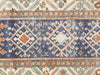 Antique Persian Heriz Rug in Blue,Ivory tones and an Geometrical,All Over pattern. Measuring 3 feet 4 inches x 13 feet 3 inches – SKU 240288