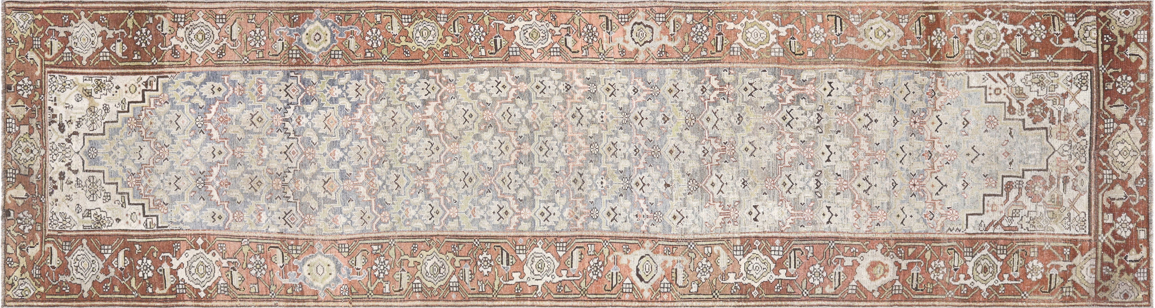 Antique Persian Melayer Rug - 3'6" x 14'2" - 240289