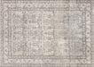 Semi Antique Persian Tabriz Rug in Ivory,Brown tones and an All Over pattern. Measuring 7 feet 0 inches x 9 feet 9 inches – SKU 240290