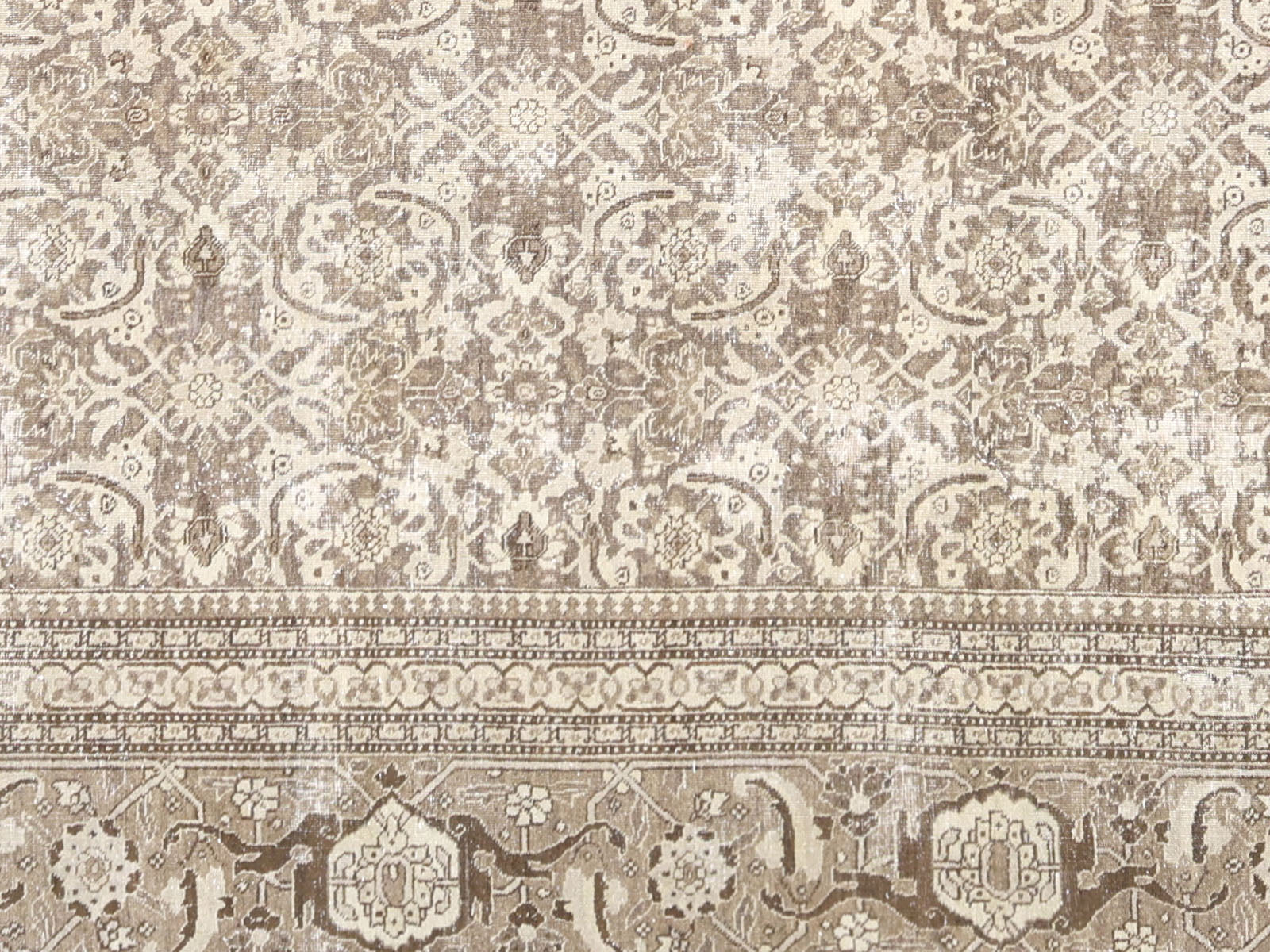 Semi Antique Persian Tabriz Rug - 11'6" x 16'7" - 240291