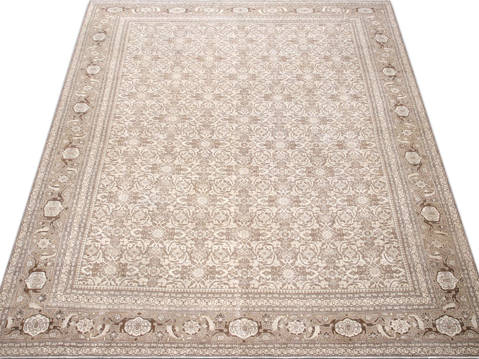 Semi Antique Persian Tabriz Rug - 11'6" x 16'7" - 240291
