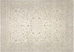 Vintage Persian Tabriz Rug in Ivory,Brown tones and an All Over pattern. Measuring 10 feet 4 inches x 14 feet 6 inches – SKU 240296