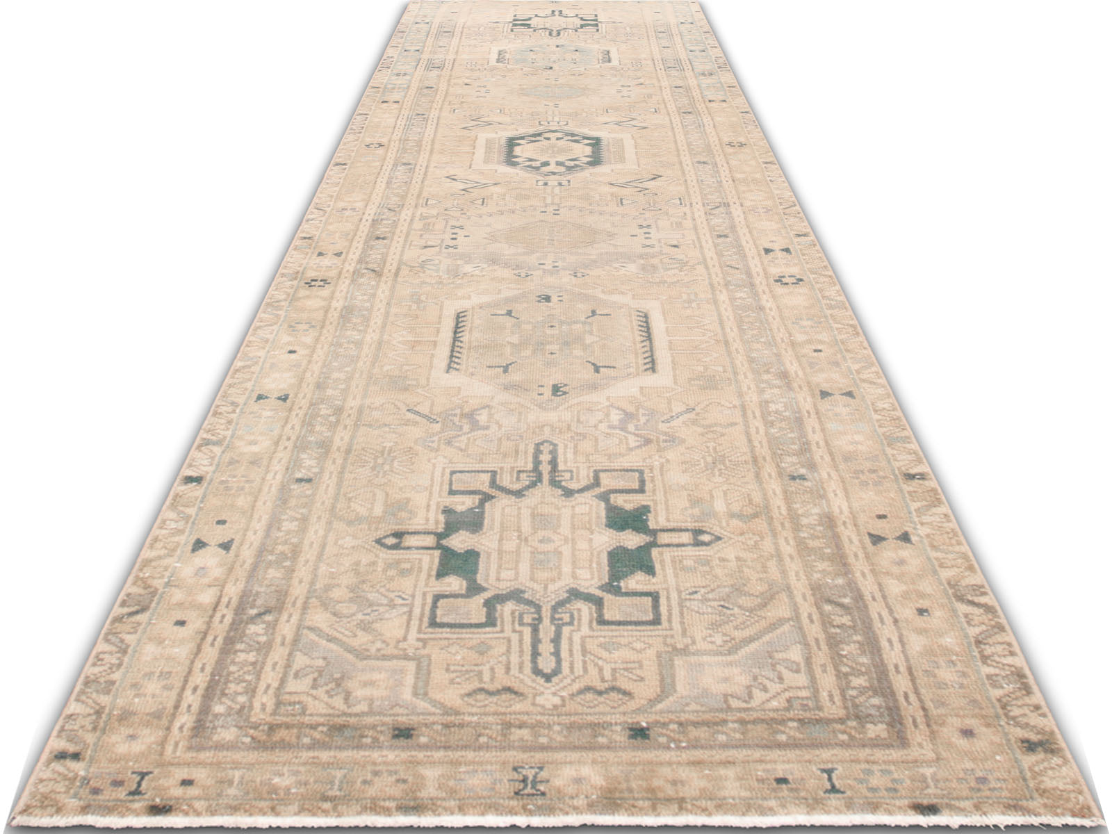 Vintage Persian Karadja Runner - 3'2" x 12'7"