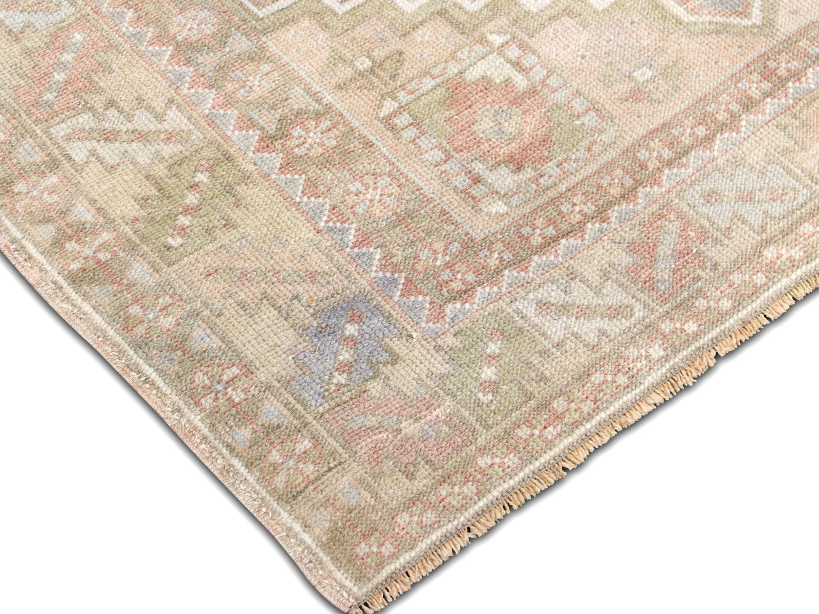 Vintage Turkish Oushak Rug - 3'8" x 5'10"