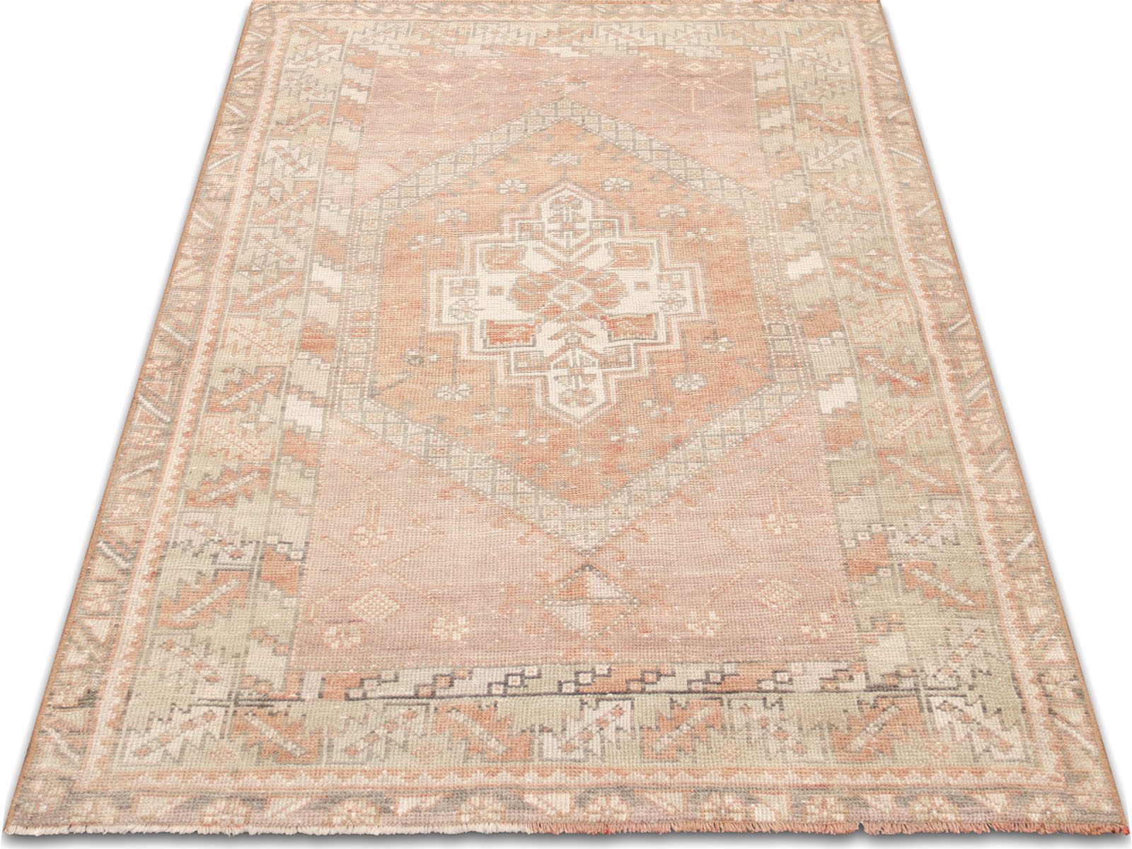 Vintage Turkish Oushak Rug - 3'5" x 5'9"