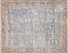 Antique Persian Mahal Rug in Blue,Red tones and an All Over pattern. Measuring 9 feet 1 inches x 11 feet 5 inches – SKU 240359