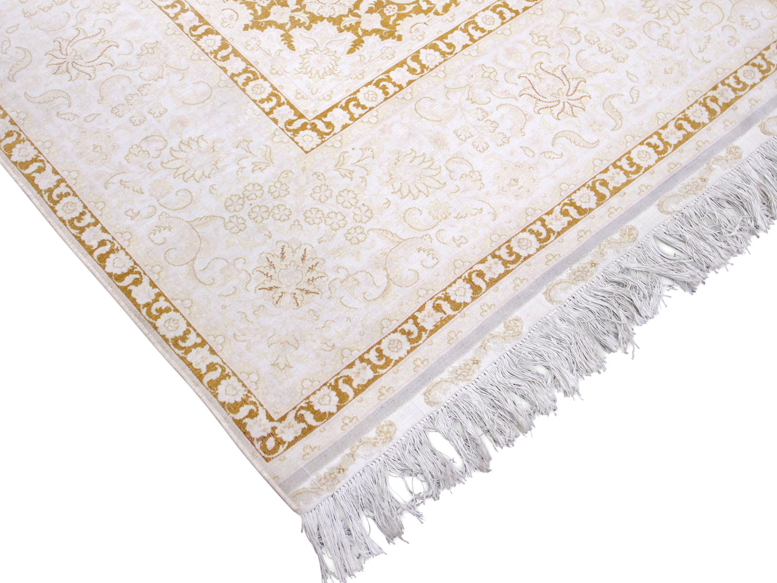 Semi Antique Persian Silk Tabriz - 7'0" x 10'0" - 240360