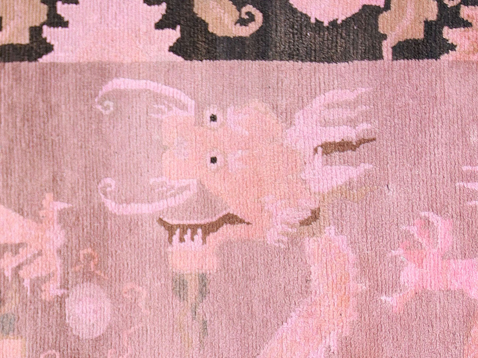 Antique Chinese Dragon Rug - 2'8" x 4'8"