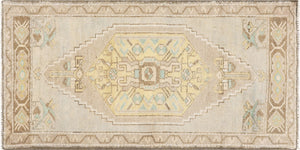 Vintage Turkish Oushak Yastic - 1'8" x 3'4" - 240368