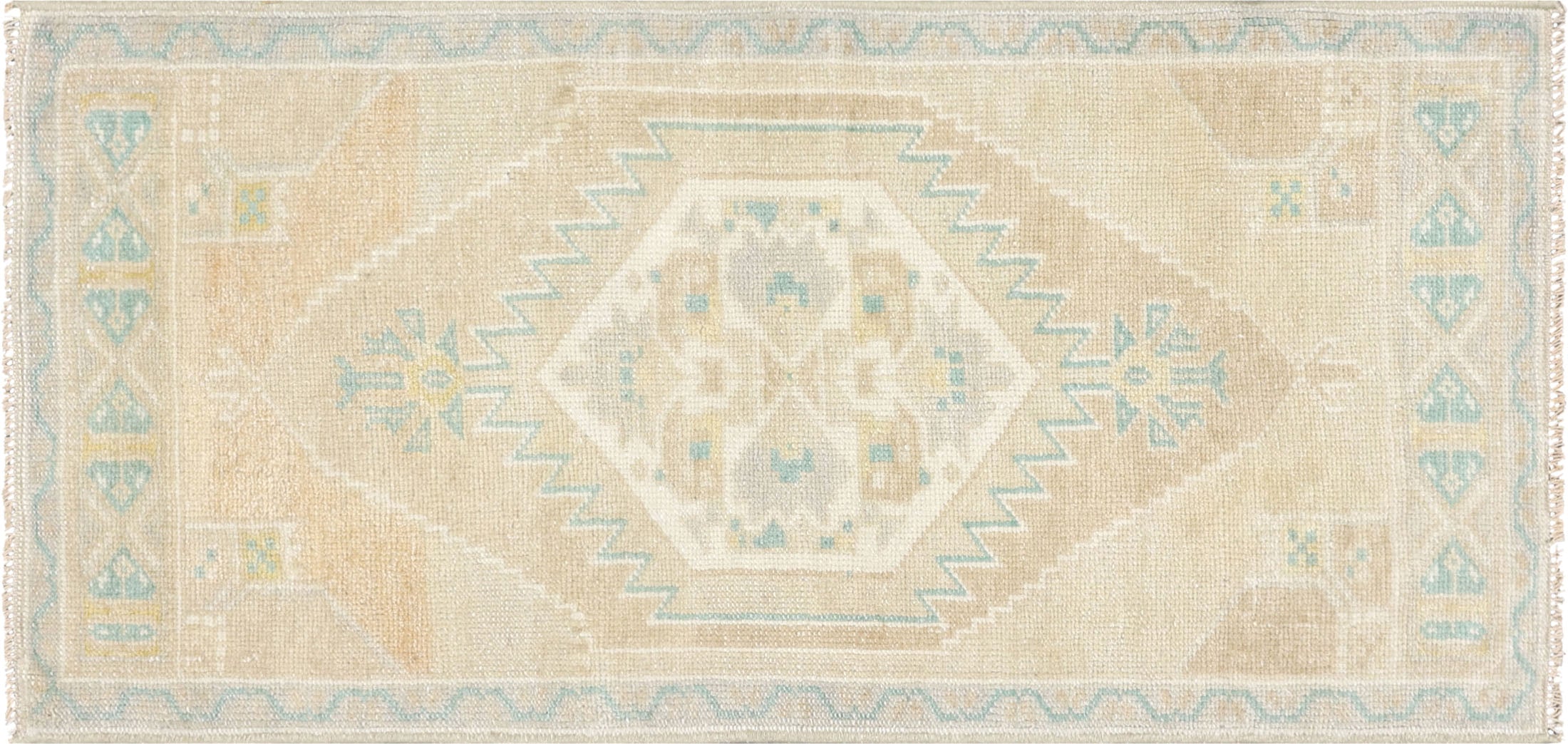 Vintage Turkish Oushak Yastic - 1'7" x 3'3"