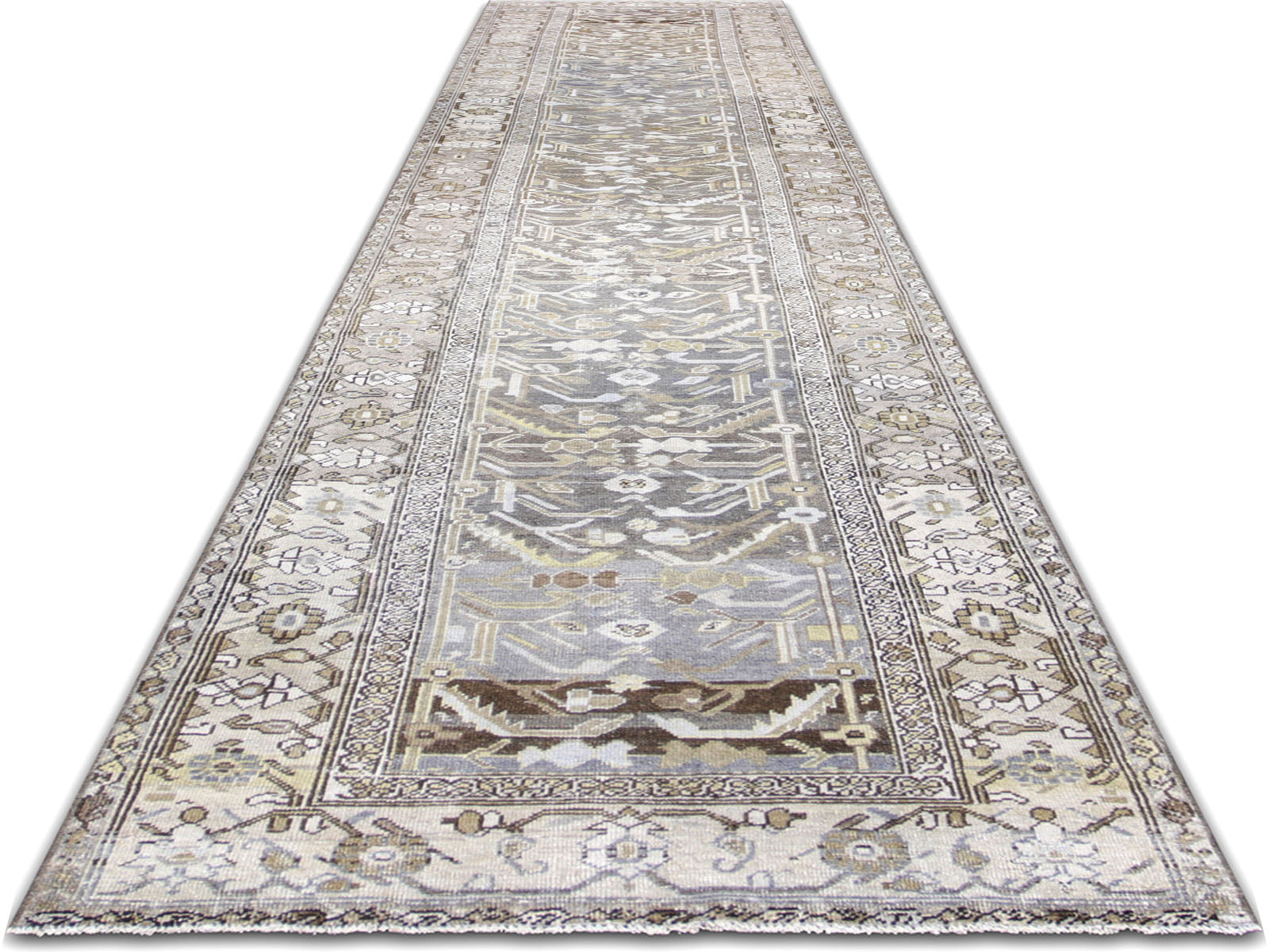 Antique Persian Melayer Runner - 3'2" x 16'5"