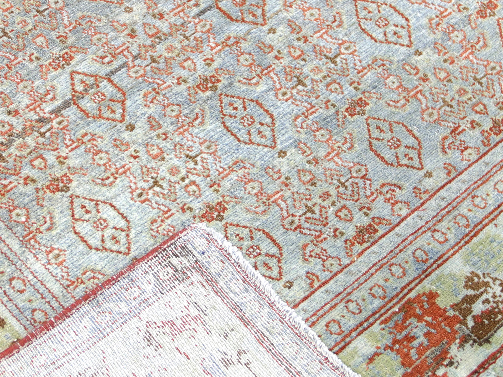 Semi Antique Persian Senne Rug - 4'5" x 6'3"