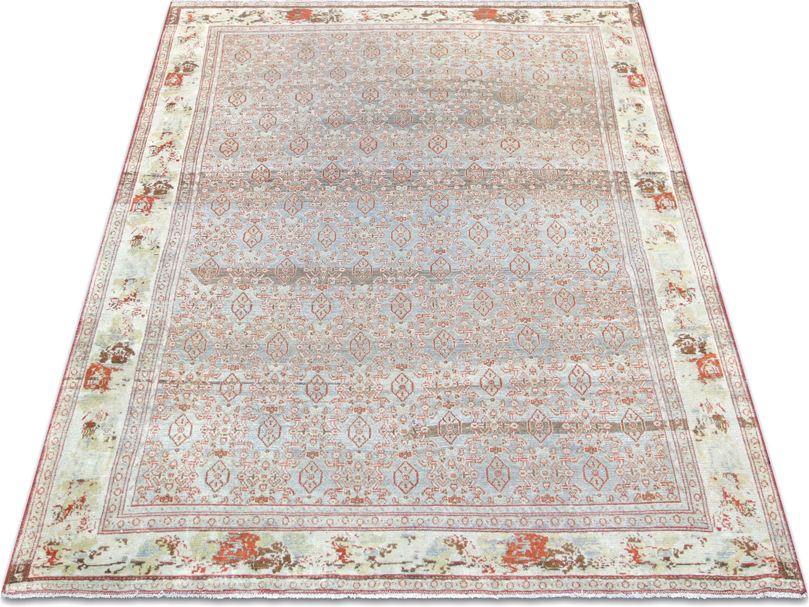 Semi Antique Persian Senne Rug - 4'5" x 6'3"
