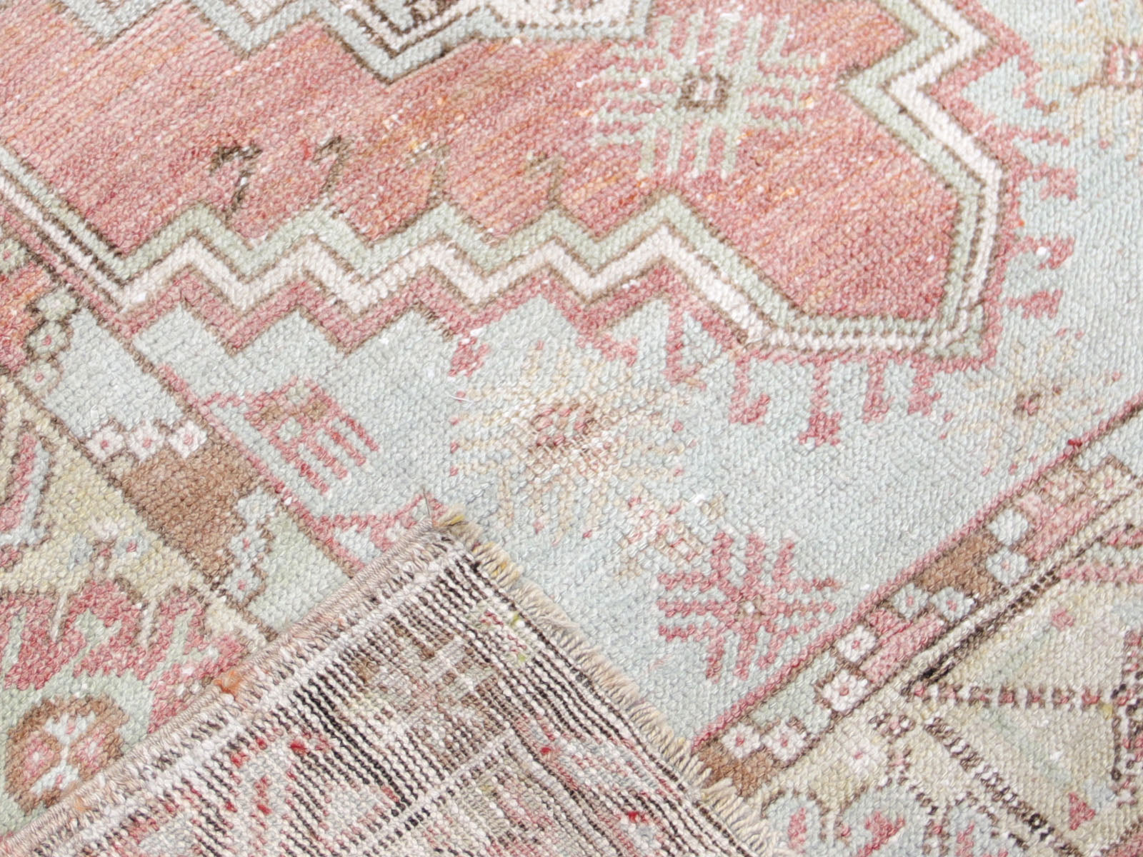 Vintage Turkish Oushak Rug - 3'7" x 4'10"