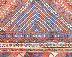 Antique Persian Shiraz Runner - 4'5" x 8'10" - 240392