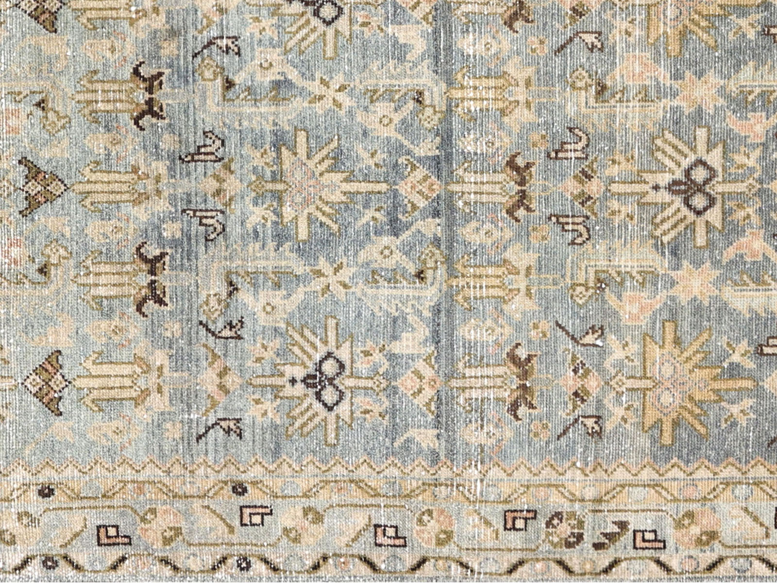 Semi Antique Persian Melayer Runner - 3'8" x 10'8"