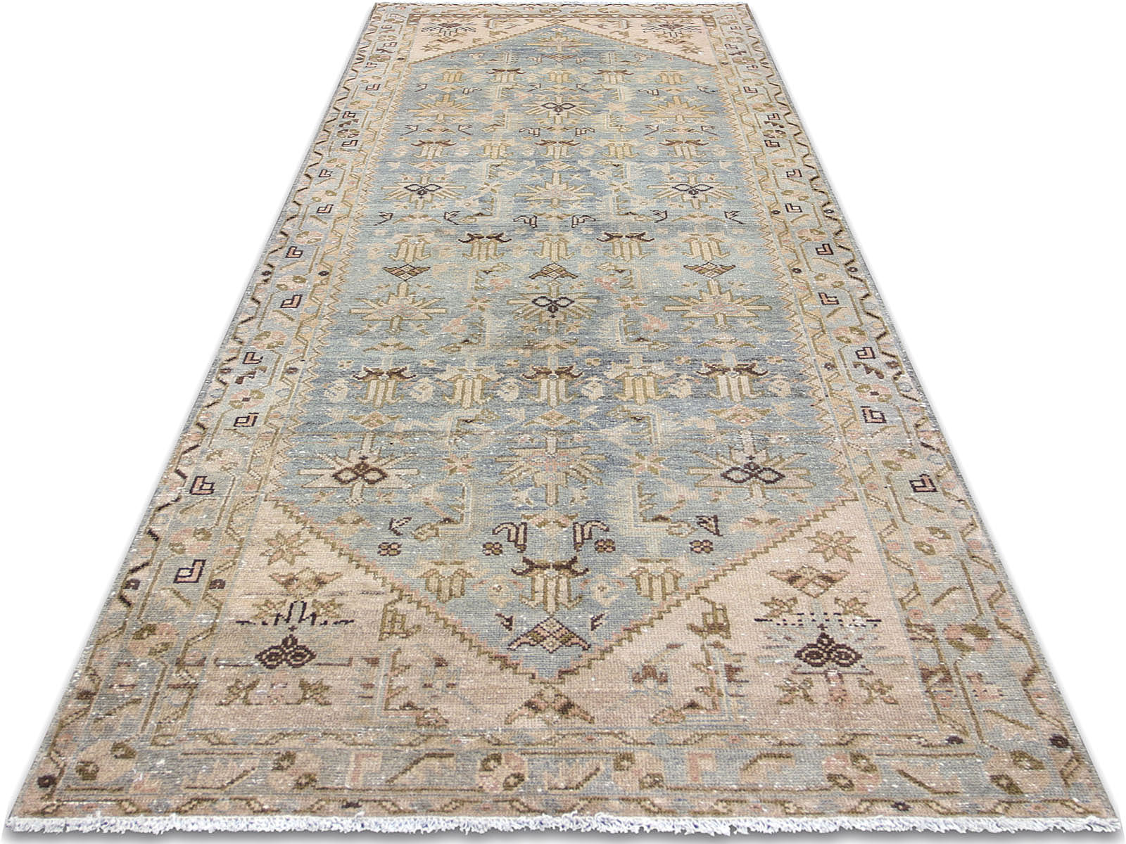 Semi Antique Persian Melayer Runner - 3'8" x 10'8"